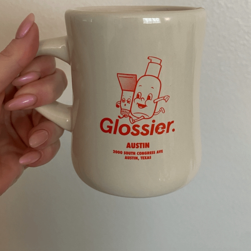 ISO Glossier Austin Texas mugs